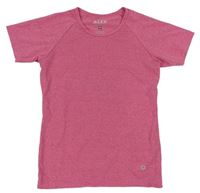 Růžové melírované sportovní tričko