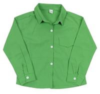 Zelená žebrovaná košile Shein