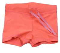 Neonově růžové nohavičkové plavkové kalhotky H&M