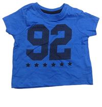 Cobaltově modré tričko s číslem PRIMARK