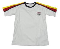 Bílé sportovní funkční tričko s nášívkou Crane