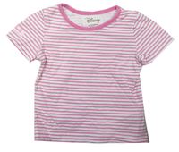 Růžovo-bílé pruhované tričko Primark