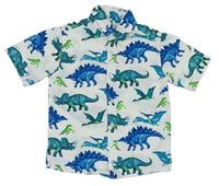 Bílá košile s dinosaury Bluezoo