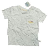 Smetanové tričko s výšivkou Primark