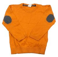 Oranžový vlněný svetr zn. H&M