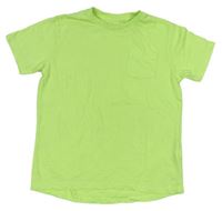 Neonvoě zelené tričko s kapsičkou Next
