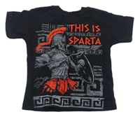 Černé tričko s gladiátorem