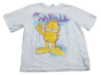 Bílé tričko s Garfieldem zn. H&M