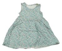 Smetanové bavlněné šaty s kytičkami George