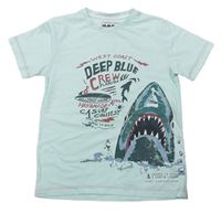 Světlemodré tričko se žralokem Matalan 