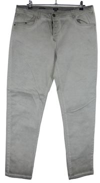 Dámské šedé ombré plátěné skinny kalhoty Iwie 