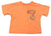 Oranžové tričko se smajlíkem George