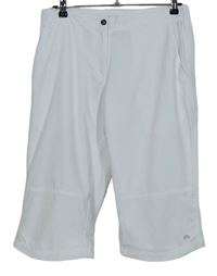 Dámské bílé outdoorové šusťákové capri kalhoty Tecno 