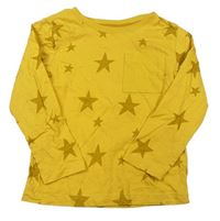 Žluté triko s hvězdami zn. H&M