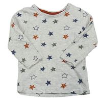 Světlešedé triko s hvězdami Ergee