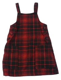 Černo-červená kostkovaná laclová sukně F&F