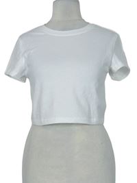 Dámské bílé crop tričko Shein 