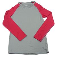 Šedo-růžové spodní funkční triko Crane
