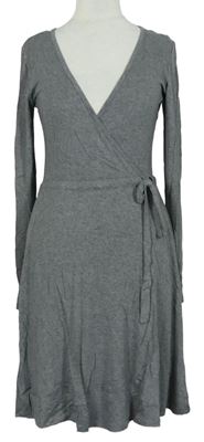 Dámské šedé zavinovací šaty zn. H&M