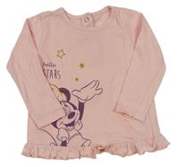 Světlerůžové triko s Minnie zn. Disney