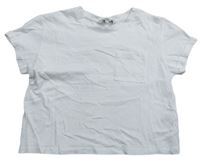 Bílé crop tričko s kapsičkou E-Vie