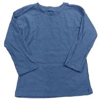 Modro/tmavomodré melírované triko Matalan