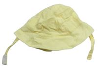 Žlutý mušelínový klobouk M&S