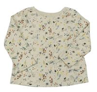 Smetanovo-barevné květované triko Primark