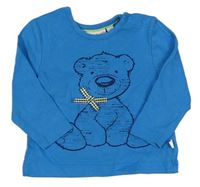 Modré triko s medvídkem Liegelind