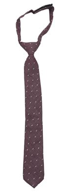 Mahagonová puntíkatá kravata