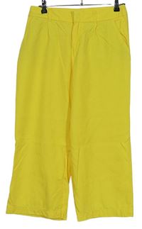 Dámské žluté culottes kalhoty s. Oliver 