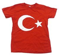 Červené tričko s měsícem a hvězdou - Turecko