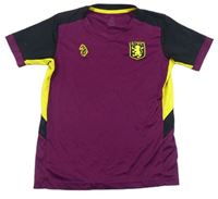Fialovo-černo-žlutý fotbalový dres - AVFC Luke sport