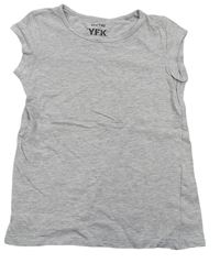 Šedé melírované tričko Y.F.K.