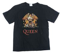 Černé tričko s potiskem Queen