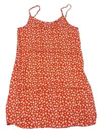 Červené šaty s kytičkami Primark