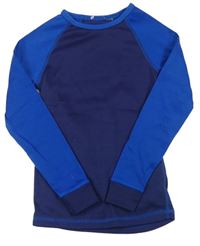 Tmavomodro-modré funkční triko 