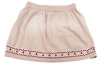 Růžová pletená sukně se vzorem Primark