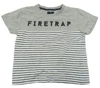 Šedo-pruhované tričko Firetrap