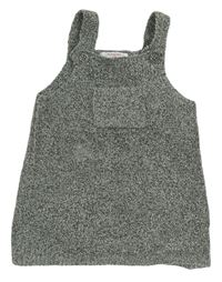 Šedé melírované pletené šaty F&F