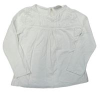 Bílé triko s madeirou Matalan