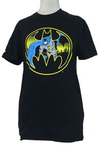 Pánské černé tričko s Batmanem Primark 