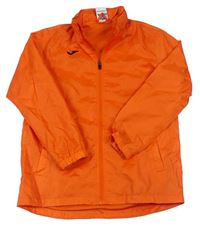 Oranžová šusťáková sportovní funkční bunda s logem Joma