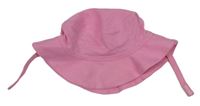Růžový bavlněný klobouk F&F