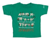 Zelené tričko se slony 