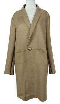 Dámský béžový semišový kabát Primark 