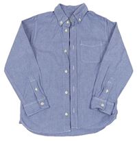 Modrá melírovaná košile zn. H&M