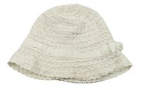 Bílý krajkový klobouk H&M