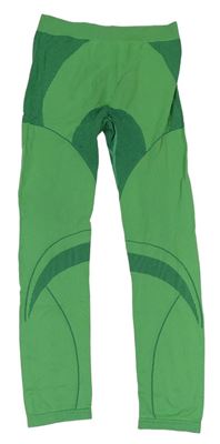 Zelené vzorované funkční kalhoty