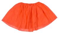 Neonově oranžová tylová sukně zn. H&M